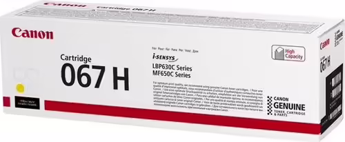 Canon 067H cartucho de tóner 1 pieza(s) Original Amarillo | 5103C002 | 4549292187595 imagen 3