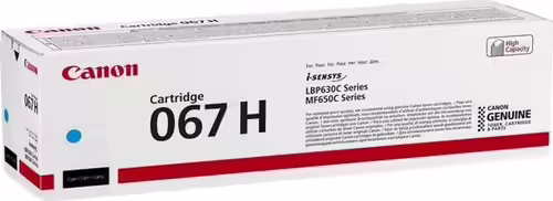 Canon 067H cartucho de tóner 1 pieza(s) Original Cian | 5105C002 | 4549292187656 imagen 2