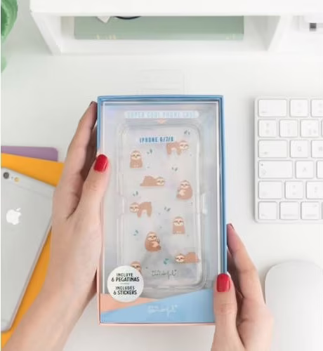 CARCASA MR. WONDERFUL IPHONE 6 7 8 SLOW COLLECTION-CASE SLOTH WOA09609EM | 8436557694003 imagen 2