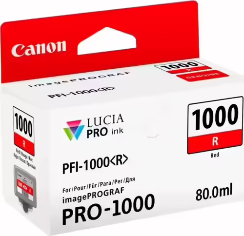 CARTUCHO CANON 0554C001 1000 R ROJO PFI-1000R | 4549292045000 imagen 2