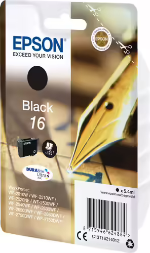 Cartucho Epson Pen and crossword 16 negro etiqueta RF C13T16214022 | 8715946624891 imagen 2