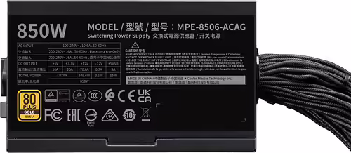 Cooler Master MWE GOLD 850 V3 unidad de fuente de alimentación 850 W 24-pin ATX | 4719512153437 imagen 4