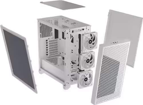 Caja Corsair 3000D ARGB ATX Blanca (CC-9011256-WW) | 0840006610861 imagen 2