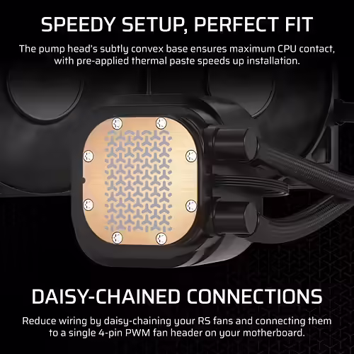 Corsair NAUTILUS 240 RS Placa base Refrigerador de aire Negro | CW-9060088-WW | 0840006687528 imagen 2