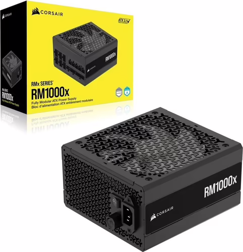 Corsair RM1000x unidad de fuente de alimentación 1000 W 24-pin ATX ATX Negro | CP-9020271-EU | 0840006667636 imagen 2