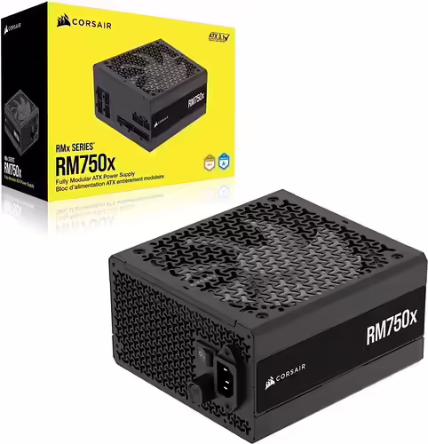 Corsair RM750x unidad de fuente de alimentación 750 W 24-pin ATX ATX Negro | CP-9020285-EU | 0840006676850 imagen 2