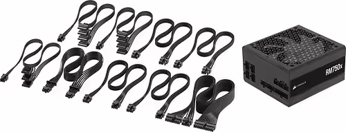 Corsair RM750x unidad de fuente de alimentación 750 W 24-pin ATX ATX Negro | CP-9020285-EU | 0840006676850 imagen 3