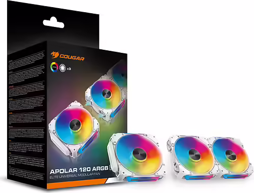 COUGAR Gaming CF-APR12HW3-RGB Carcasa del ordenador Ventilador 12 cm Blanco 3 pi | 3MAPR12A3.0002 | 4710483776847 imagen 9