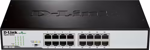 D-Link DGS-1016D/E switch No administrado Negro, Metálico | 0790069269974 imagen 2