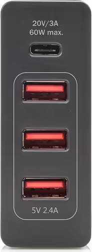 Digitus cargador de dispositivo móvil USB 2.0, USB Tipo C Interior Negro | DA-10195 | 4016032448105 imagen 6