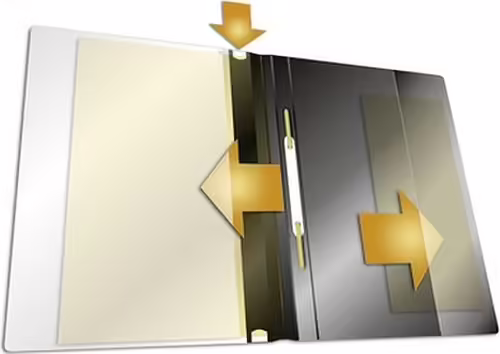 Durable Duraplus Negro A4 | 2579-01 | 4005546267906 imagen 2