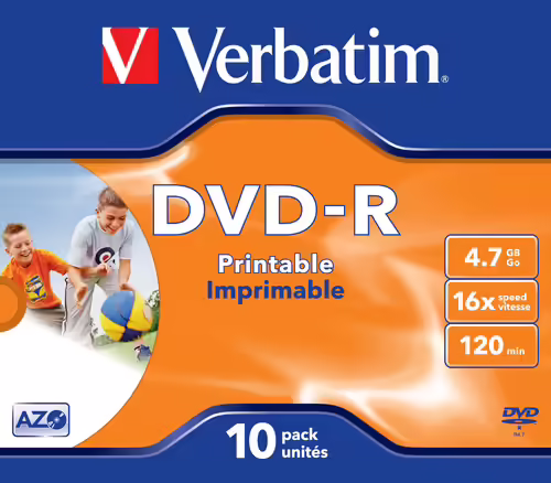 DVD-R VERBATIM 10 UNIDADES 4.7GB 16x 43521 | 0239424352116 imagen 2