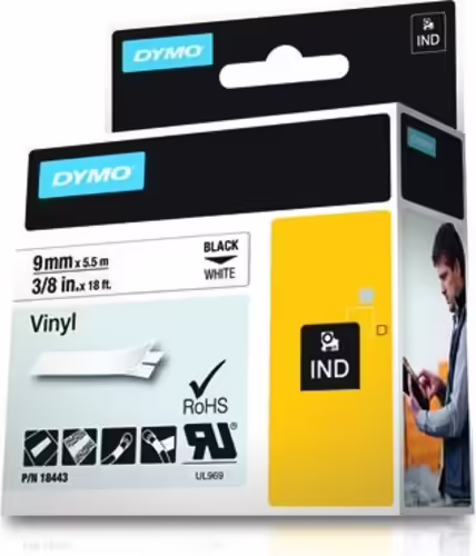 DYMO Etiquetas de Vinilo IND | 18443 | 0071701184436 imagen 2