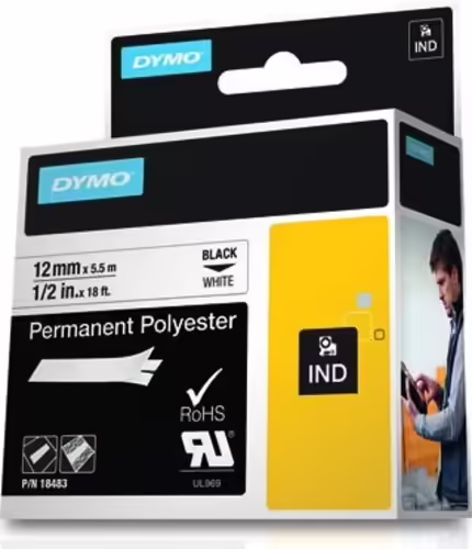 DYMO Poliéster Permanente IND | 18483A | 0071701184832 imagen 2