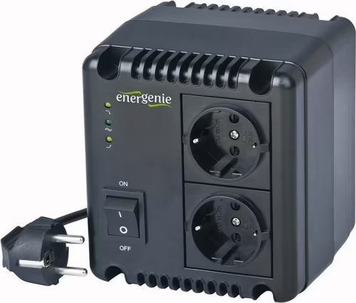 EnerGenie EG-AVR-1001 regulador de voltaje 2 salidas AC 140 - 270 V Negro | 8716309068741 imagen 2