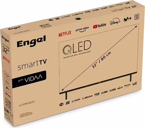 Engel LE 3295 QLED 81,3 cm (32``) HD Smart TV Wifi Negro 200 cd / m² | LE3295QLED | 8436606902813 imagen 7