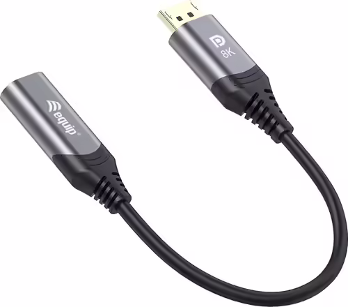 Equip 133446 adaptador de cable de vídeo 0,15 m DisplayPort HDMI Negro, Gris | 4015867230039 imagen 2