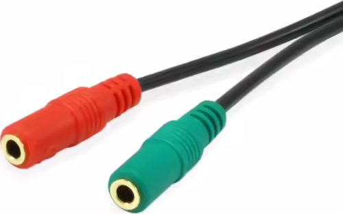 Equip 147943 cable de audio 1,5 m 2 x 3.5mm 3,5mm Negro | 4015867225196 imagen 2