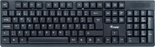 Equip 245222 teclado Ratón incluido RF inalámbrico QWERTY Portugués Negro | 4015867230992 imagen 2
