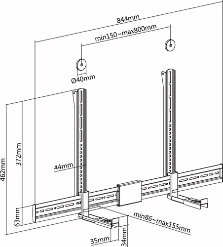 Equip 650895 accesorio para soporte de televisor | 4015867236123 imagen 5