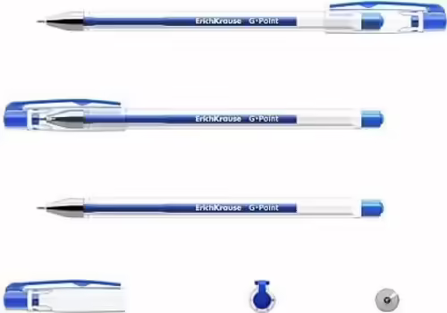 ErichKrause 17627 bolígrafo de gel Bolígrafo de gel con tapa Fino/Medio Azul 1 | 4041485176275 imagen 2
