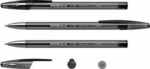 ErichKrause R-301 Bolígrafo de gel con tapa Negro 12 pieza(s) | 4041485427216 imagen 2