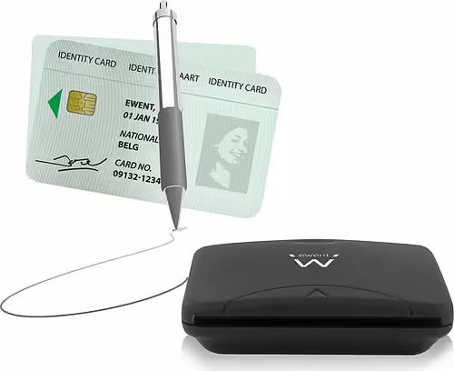 EWENT EW1052 LECTOR DNI-E EXTERNO USB 2.0 NEGRO | 8054392610387 imagen 2