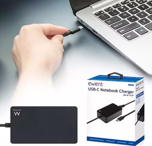 Ewent EW3981 Cargador portatil 45w negro | 8054392618536 imagen 3