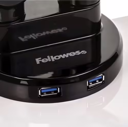 Soporte Fellowes Platinum 32`` 2xUSB-A Negro (8043301) | 0043859727964 imagen 2