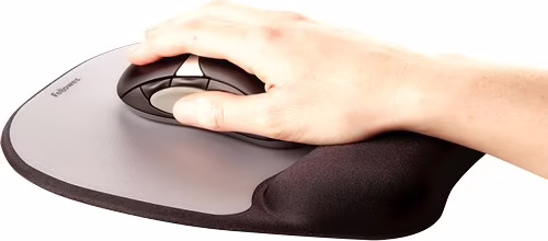 FELLOWES 9175801 ALFOMBRILLA REPOSAMUÍ?ECAS DE ESPUMA MEMORY FOAM PLATEADO | 0043859497805 imagen 2