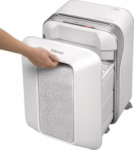 FELLOWES LX221 DESTRUCTORA PAPEL 30 LITROS BLANCA 5050501 | 5004385975156 imagen 4