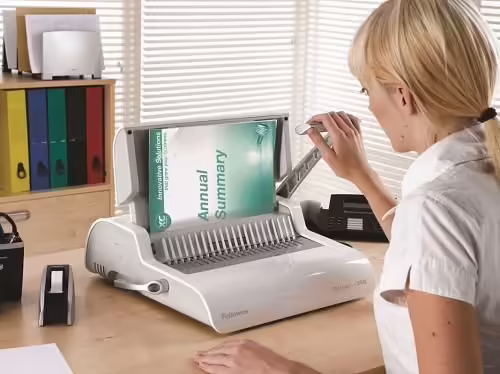 Fellowes Pulsar+ 300 encuadernadora de canutillo blanca 5627601 | 0043859651245 imagen 3