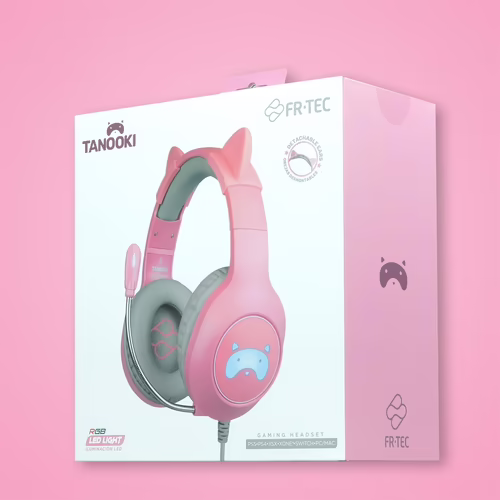 FR-TEC Cascos gamer Tanooki con Orejas Diadema | FT2021 | 8436563093968 imagen 4