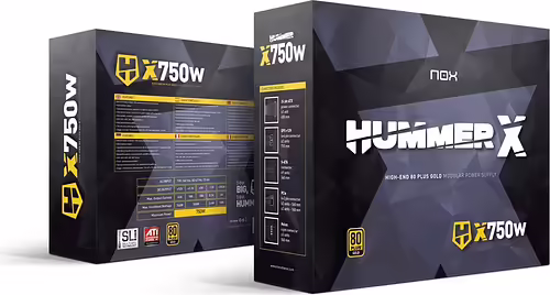 FUENTE DE ALIMENTACION NOX HUMMER 80+GOLD 750W NEGRO NXHUMMER750WGD | NXHUMMERX750WGD | 8436532168598 imagen 5