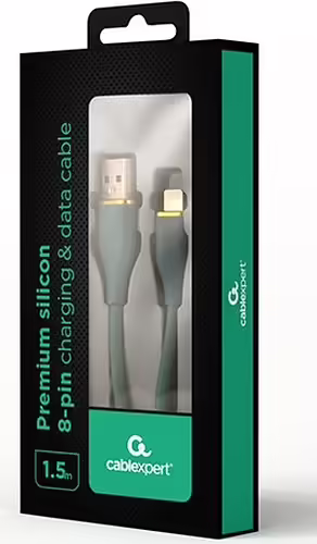 Gembird CC-USB2S-AM8PM-1.5M-G cable de conector Lightning 1,5 m Verde | 8716309132237 imagen 2