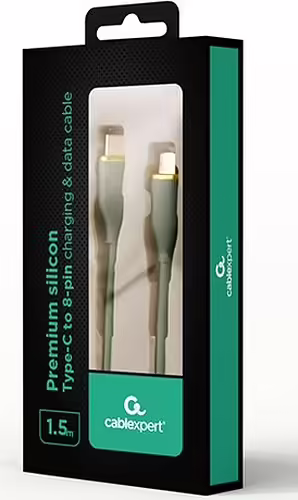 Gembird CC-USB2S-CM8PM-1.5M-G cable de conector Lightning 1,5 m Verde | 8716309132107 imagen 2