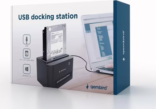 Gembird HD32-U2S-5 Docking station para disco duro 2.5/3.5 usb 2.0 Type-B negro | 8716309117302 imagen 4