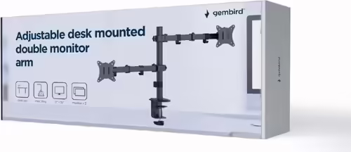 Gembird MA-D2-03 soporte para monitor 81,3 cm (32``) Negro Escritorio | 8716309128155 imagen 6