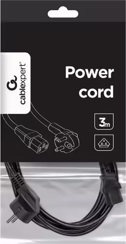 Gembird PC-186-VDE-3M power cord with VDE approval 3 meter Negro | 8716309037853 imagen 3