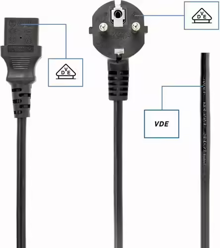 Gembird PC-186-VDE-3M power cord with VDE approval 3 meter Negro | 8716309037853 imagen 6