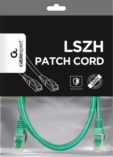 Gembird PP6A-LSZHCU-G-1M cable de red Verde Cat6a S/FTP (S-STP) | 8716309091312 imagen 5