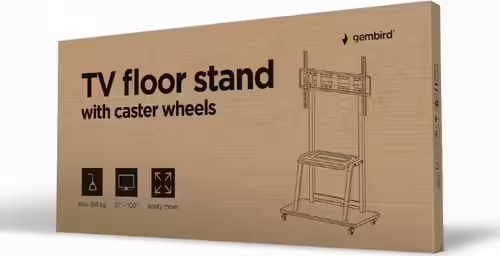 Gembird TVS-100F-01 soporte para TV 2,54 m (100``) Negro | 8716309128421 imagen 3