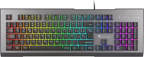 GENESIS Rhod 500 RGB teclado Juego USB QWERTY Español Negro, Gris | NKG-1621 | 5901969425925 imagen 2