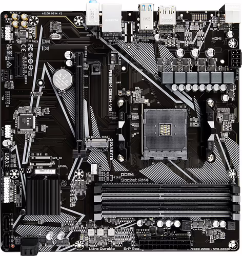 Gigabyte A520M DS3H V2 Rev 1.0 Placa Base | A520M DS3H V2 G10 | 4719331854690 imagen 3