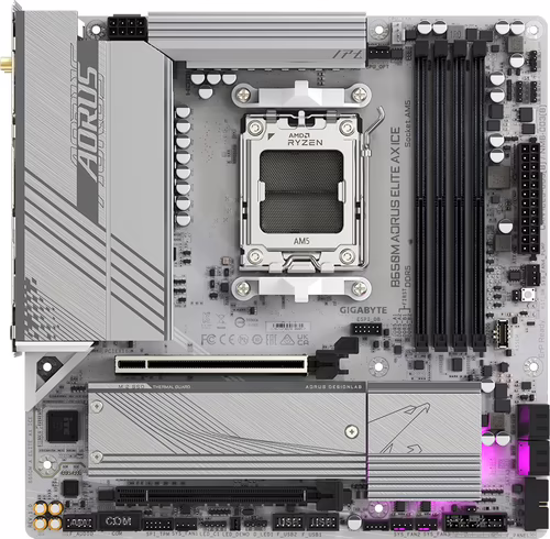 Gigabyte B650M AORUS ELITE AX ICE placa base AMD B650 Zócalo AM5 micro ATX | B650M A ELITE AX ICE | 4719331859336 imagen 2