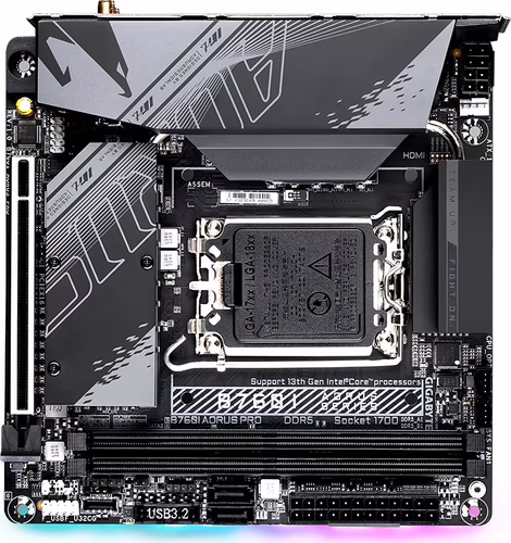Gigabyte B760I AORUS PRO placa base Intel B760 Express LGA 1700 mini ITX | 9MB76IPRO-00-10 | 4719331854843 imagen 3