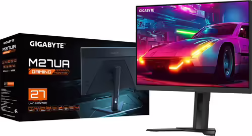GIGABYTE M27UA 27`` Monitor de juegos UHD - 3840 x 2160, 160Hz, 1ms, 400 cd/m², | M27UA EK | 4719331860837 imagen 6