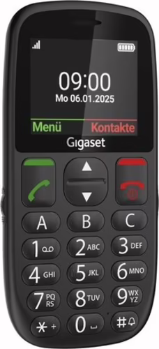 Gigaset GL395 5,59 cm (2.2``) 90 g Negro Teléfono para personas mayores | S30853-H1230-R101 | 4255781906126 imagen 2
