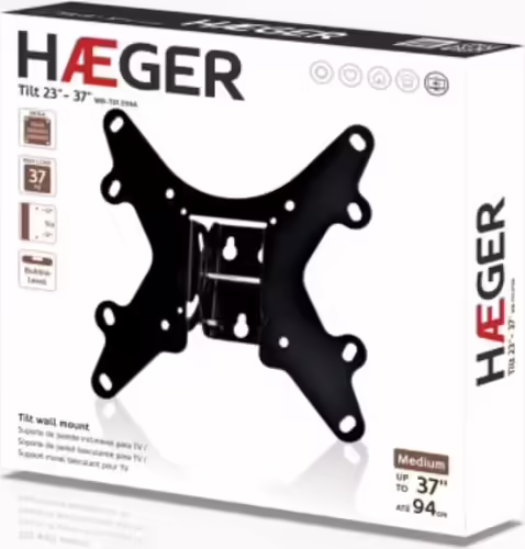 Haeger WB-T37.019A soporte para TV 94 cm (37``) Negro | 5608475015007 imagen 2
