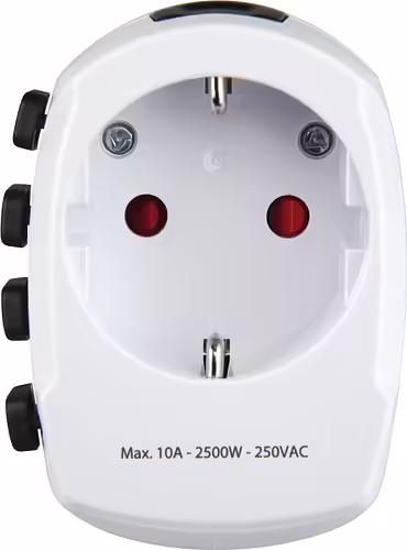 Hama World Travel Pro adaptador de enchufe eléctrico Universal Blanco | 223471 | 4047443491381 imagen 6